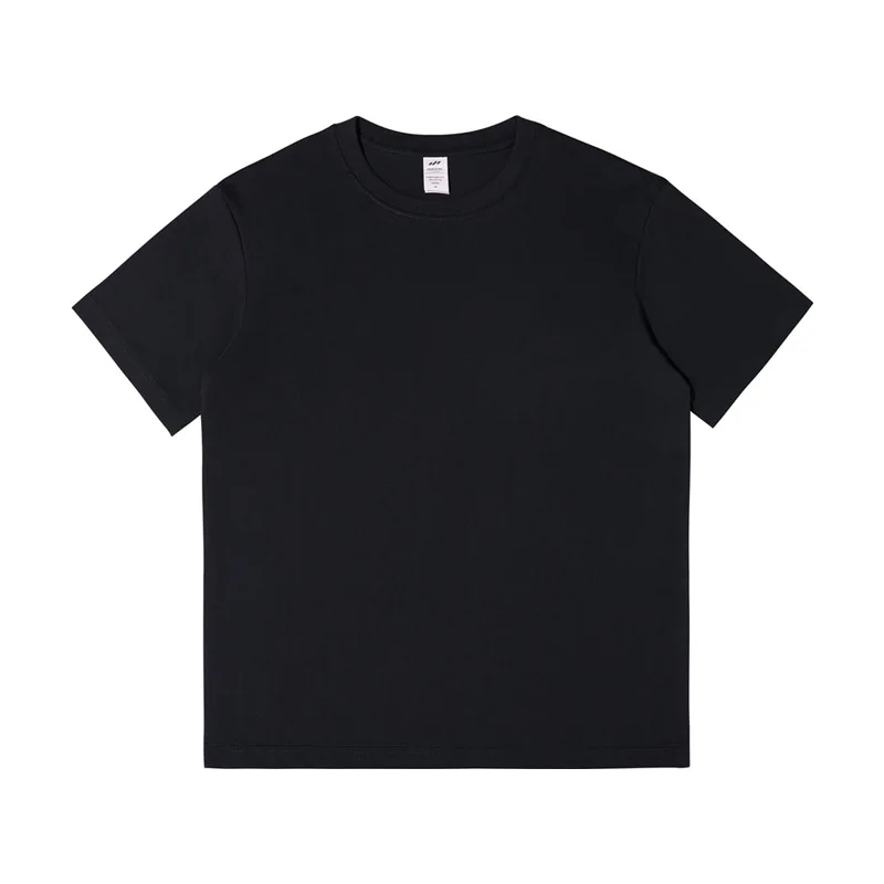 Men's 230g Heavy Cotton Short-sleeved T-shirt Men Pure Cotton Loose Solid Color Bottoming Shirt Trendy Man T-shirt Tops Clothes - Image 4