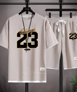 The 2025 summer new men's set features street fashion casual comfort softness breathability and 3D digital pattern printing - Image 4
