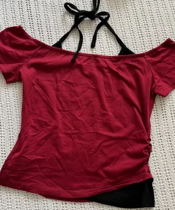 Alternative view of Millennium 2000s Y2k crop aesthetic sweet and sexy vest women's sleeveless casual anime printed vest Harajuku red full outfit Em