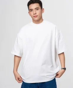 Heavy Wight 425 grams Men T Shirt Cotton Half Sleeve Brathable High Qaulity Round Neck Basic Tops Men Summer T-Shirt - Image 6