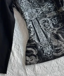 Alternative view of Women Top Y2k Tops 90s Vintage Clothes T Shirt for Women Kawaii Gothic Aesthetic Clothing Graphic Tees Y2k Kitty Emo Kpop Goth