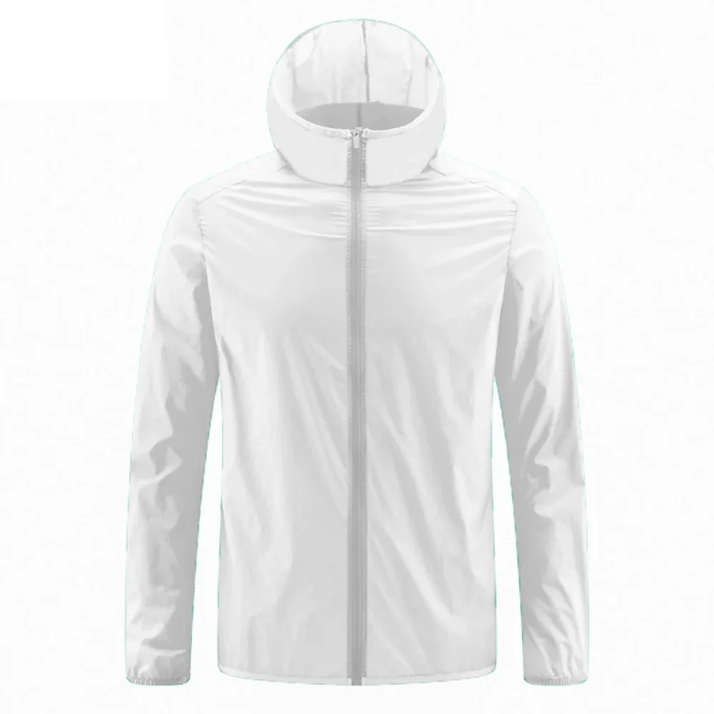 Summer Men's Sun Protection Clothing Lightweight Breathable Ice Silk Hooded Quick Dry Jacket Outdoor Anti-ultraviolet Skin Coat - Image 2