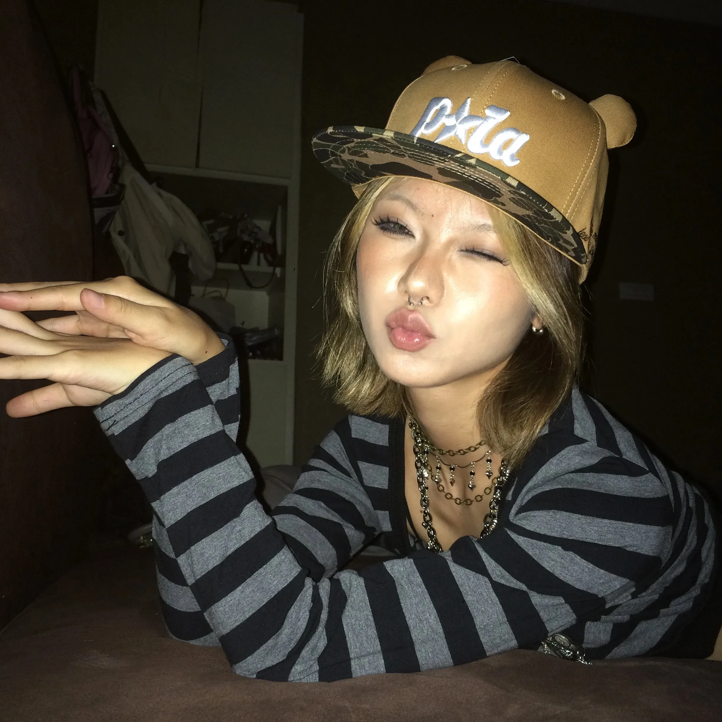 Karrram Trashy Y2k Crop Top Japanese 2000s Style Striped Long Sleeved T-shirt Vintage Harajuku High Street Tops American Retro - Image 5