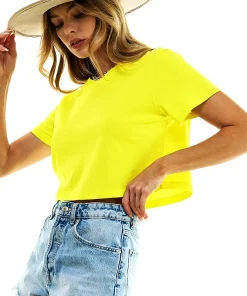 Harajuku Shirt Funny Y2K Women's Crop Tops Casual Female White Crop Tops T-shirt Round Neck Short Loose Tees Summer Streetwear - Image 5