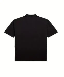 Alternative view of Vintage Skull Pattern Y2K Polo Shirt | Retro American Street Style, Short Sleeve, Loose Fit, Regular Length Placket All-Season