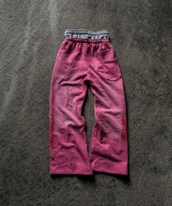 High Street Trendy Pants High Street Ins Trendy Brand Men's and Women's Loose Straight Tube Embroidered Printed Casual Pants - Image 5