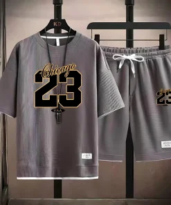 The 2025 summer new men's set features street fashion casual comfort softness breathability and 3D digital pattern printing - Image 3
